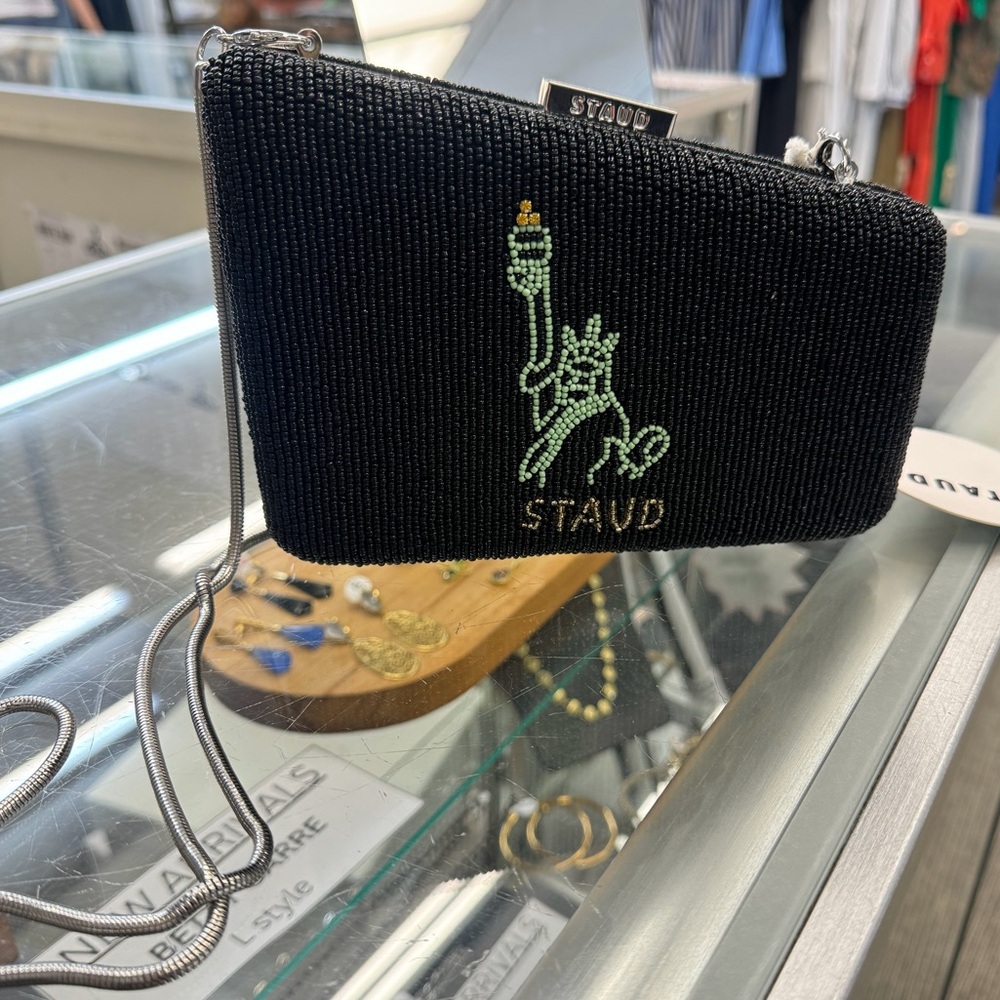 STAUD Carmella NYC Skyline Beaded Clutch - Picture 4 of 16